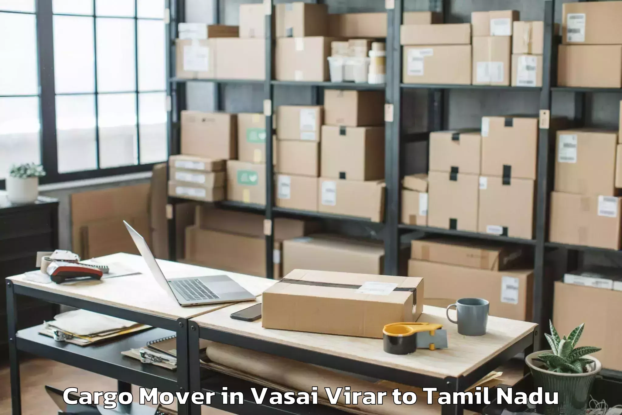 Top Vasai Virar to Ambattur Industrial Estate Cargo Mover Available